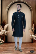 Joban Fashion Men's Blue TR Kurta with Pyjama | Grocsy