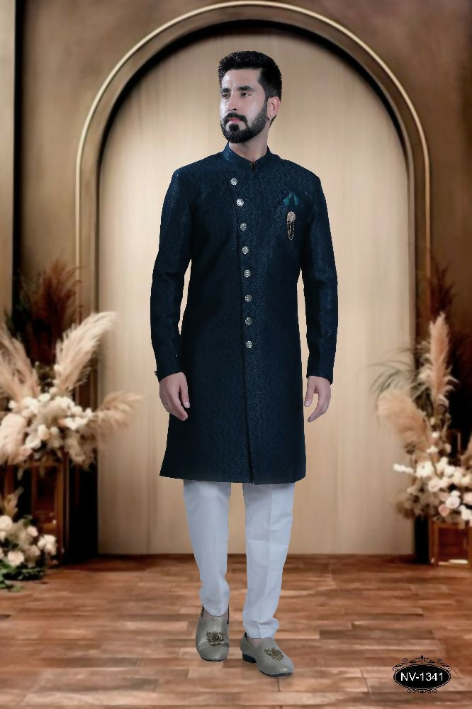 Joban Fashion Men's Blue TR Kurta with Pyjama | Grocsy