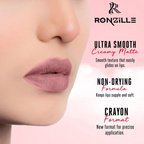 Ronzille Long Stay Matte Lip Crayon - Raspberry Rose | Grocsy