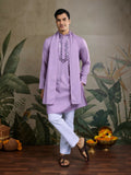 Vastranavya Dusty Pink Exclusive Viscose Rayon Festival Wear Real Mirror Work Kurta with Dupatta | Grocsy