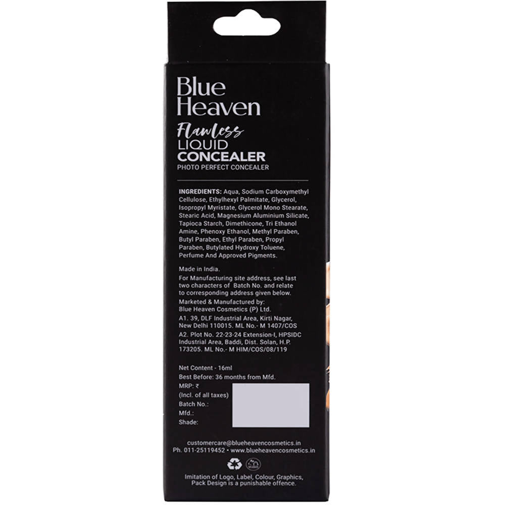 Blue Heaven Flawless Liquid Concealer Vanilla | Grocsy