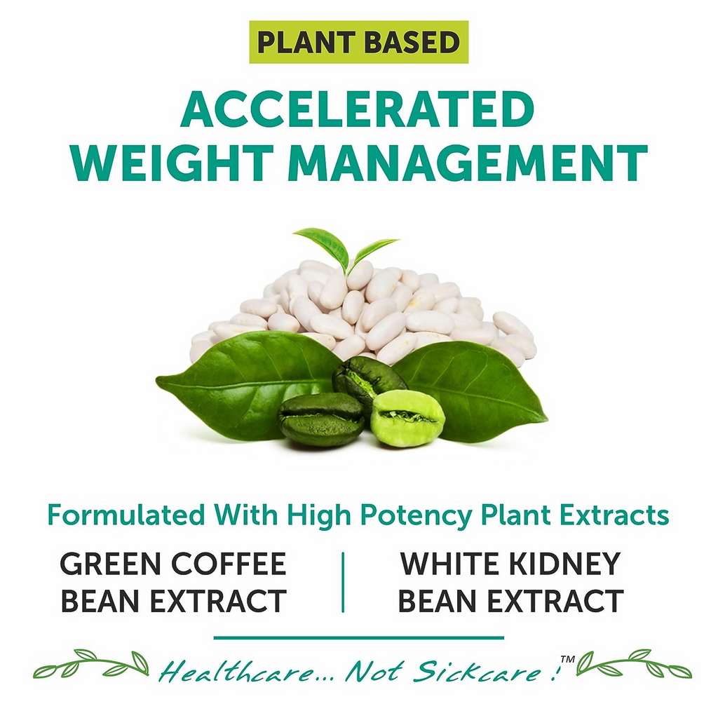 Bliss Welness Green Coffee Bean Extract White Kidney Bean Extract Capsules | Grocsy