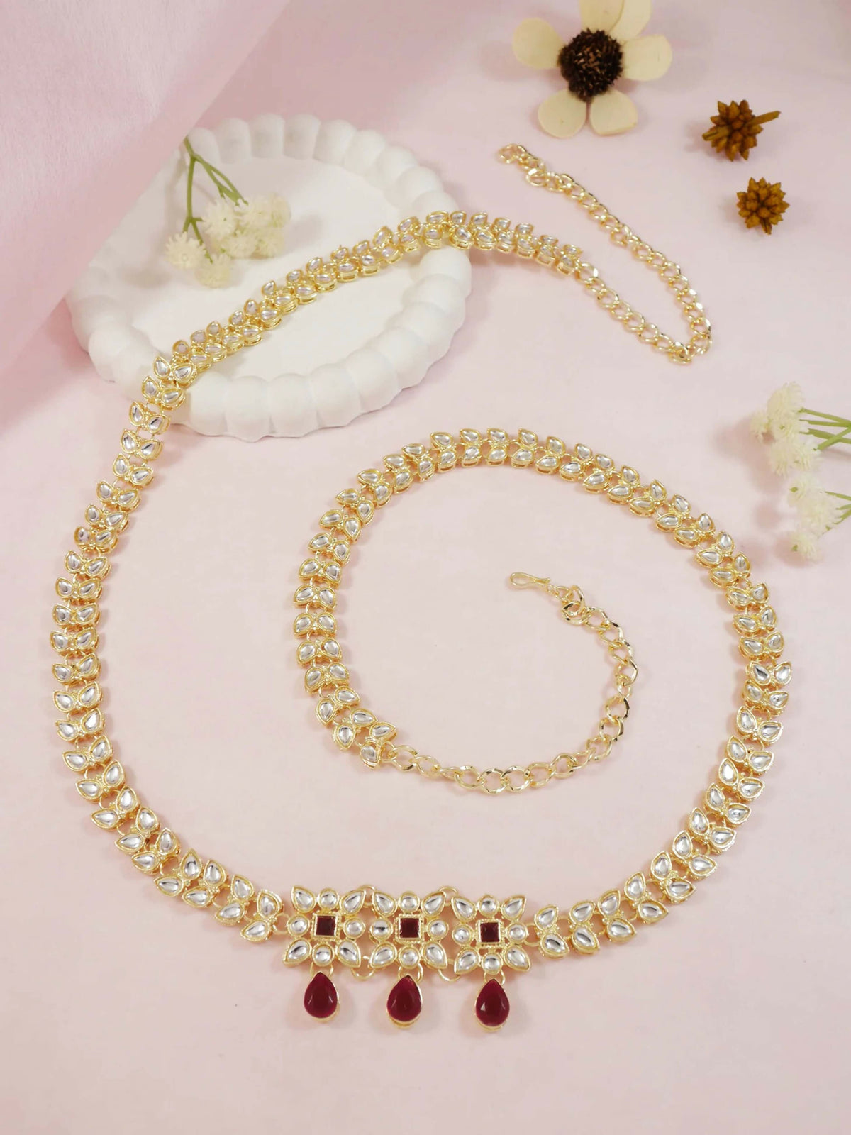 Joban Fashion Golden Zinc Alloy Waist Chain For Women | Grocsy