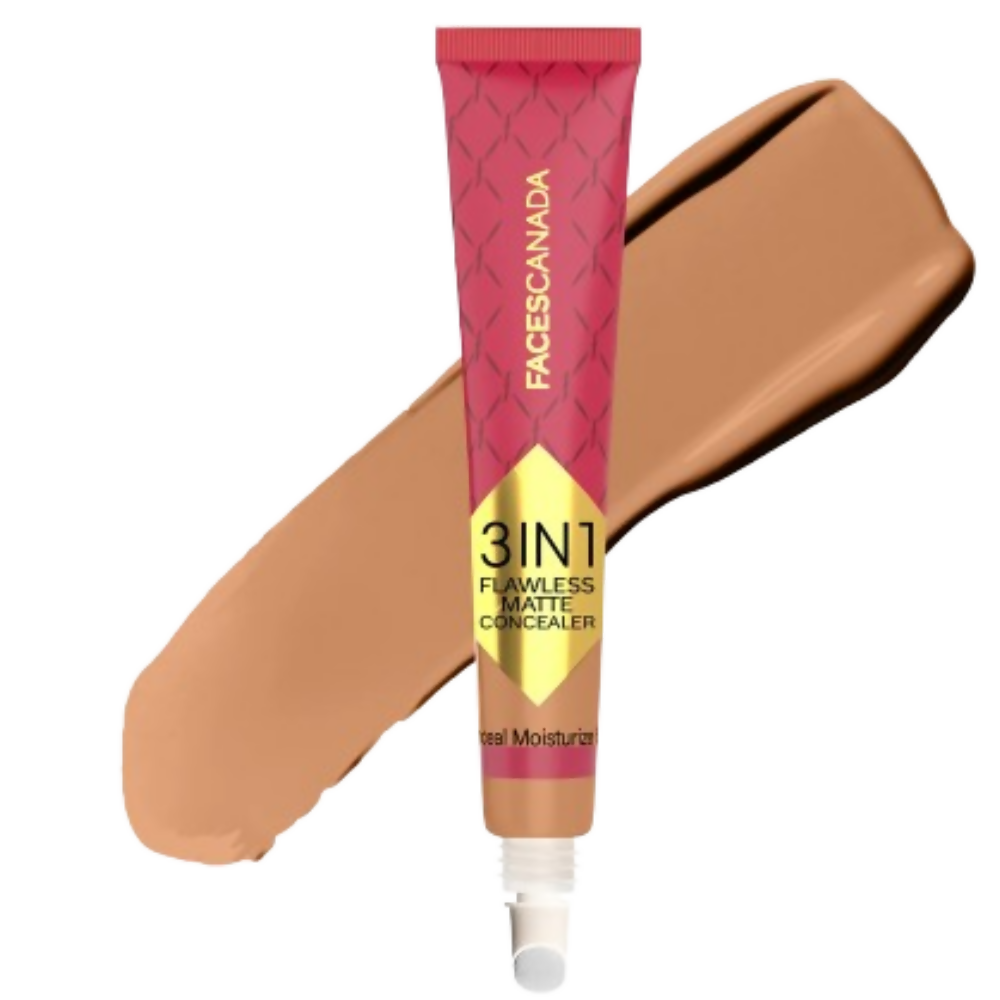 Faces Canada 3 in 1 Flawless Matte Concealer & Colour Correctors - Caramel | Grocsy