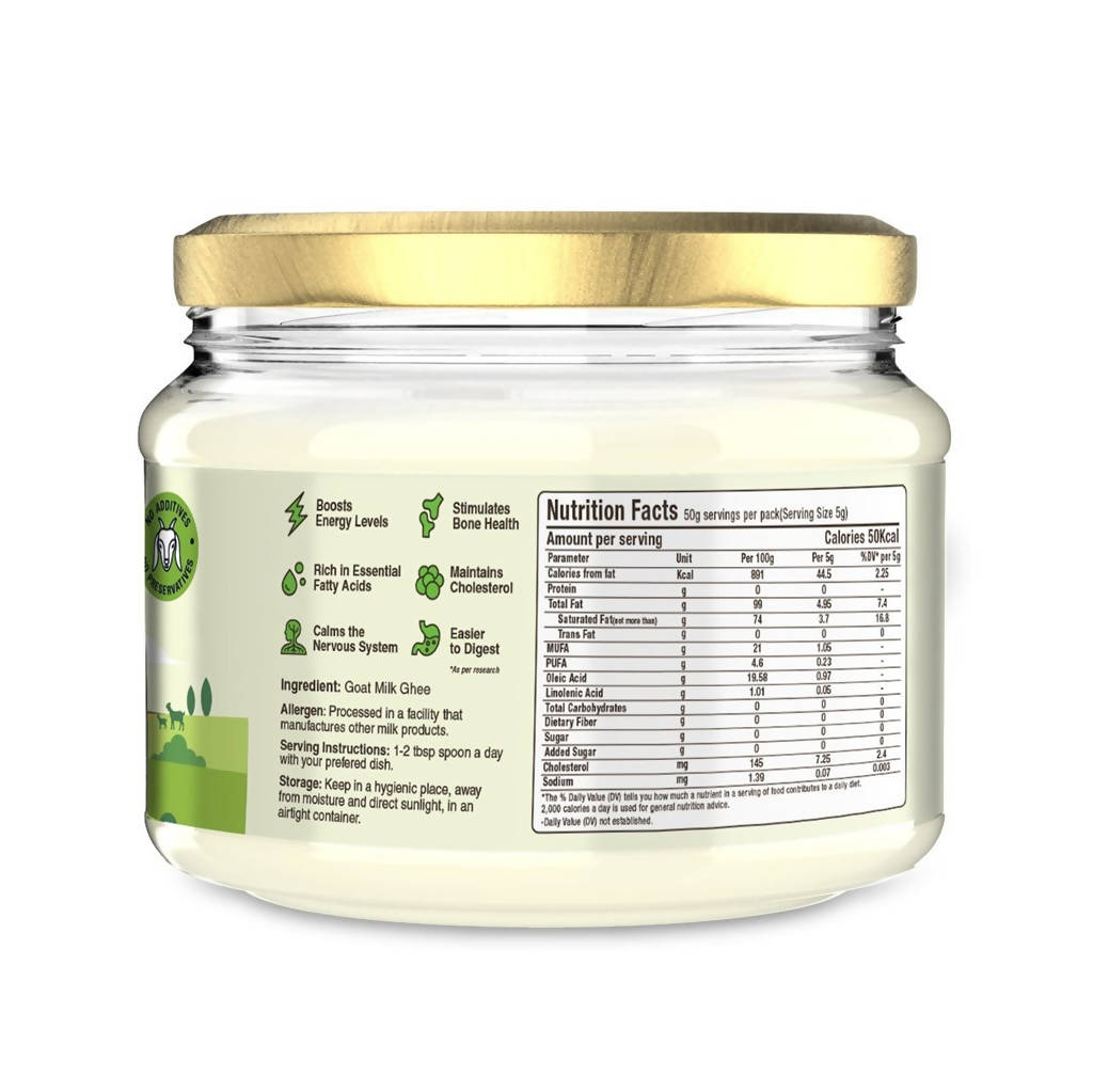 Aadvik Goat Milk Ghee | Made From Grass Fed Goats Milk | Natural & Pure Ghee | Grocsy