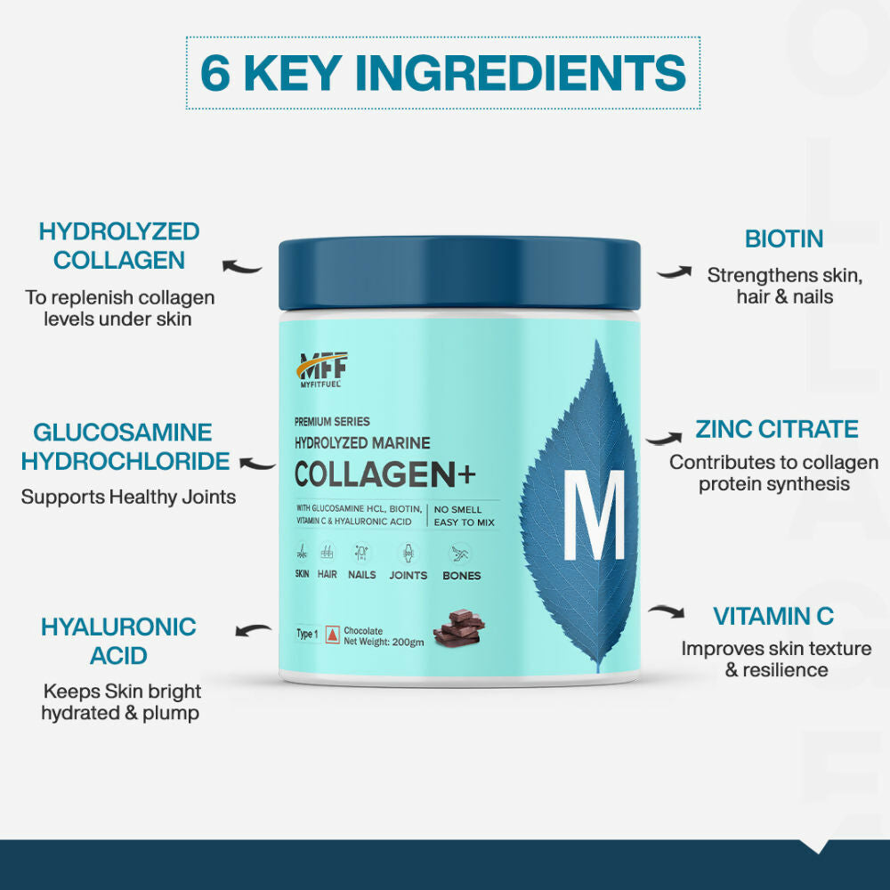 MyFitFuel Hydrolyzed Marine Collagen - Unflavoured | Grocsy