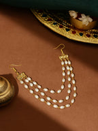 Ruby Raang Gold Pearl Hair Jewelry | Grocsy