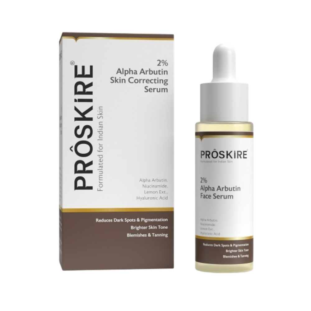 Proskire 2% Alpha Arbutin Skin Correcting Serum For Dark Spots Pigmentation & Tan Removal | Grocsy