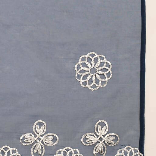 FIORRA Women's Light Blue Cotton Flared Kurta Pant with Dupatta | Grocsy