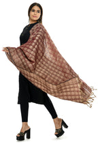 Mominos Fashion Moeza Handloom Cotton Maroon Dupatta | Grocsy