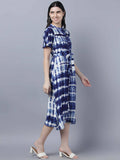 Myshka Stylish Multicolor Half Sleeve Women's Dress | Grocsy