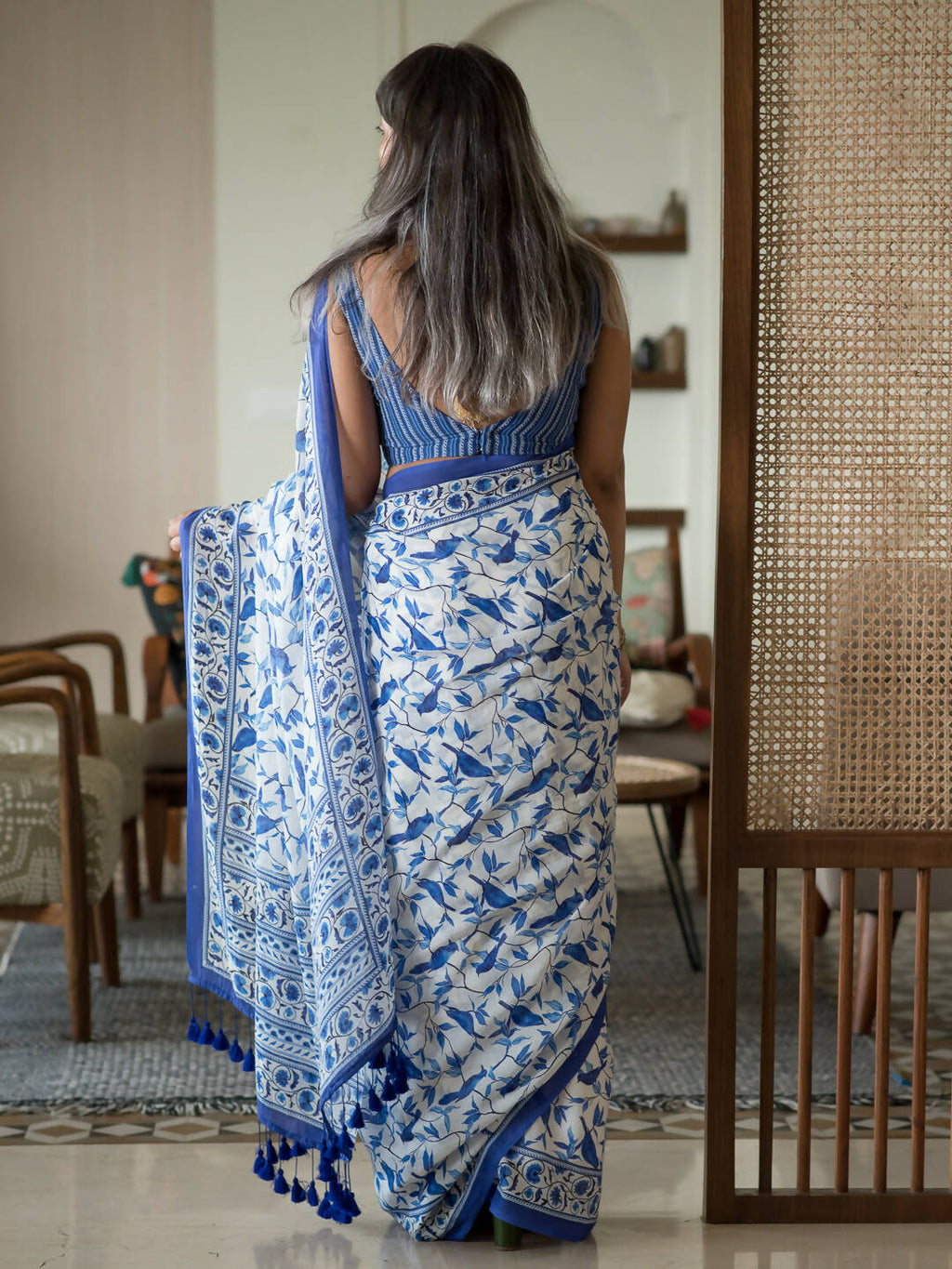 Suta Multi Color Abstract Pure Cotton Saree | Grocsy