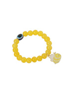NVR Men & Women Yellow Artificial Beads Stylish Bracelet | Grocsy