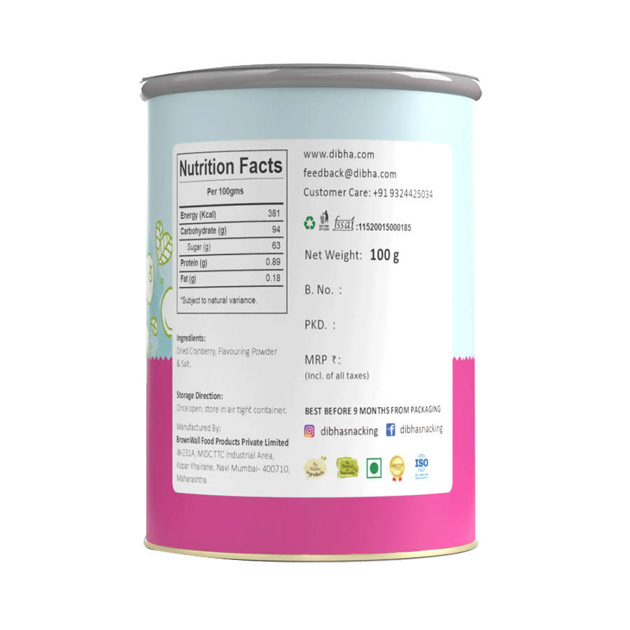 Dibha Dried Masala Cranberry | Grocsy