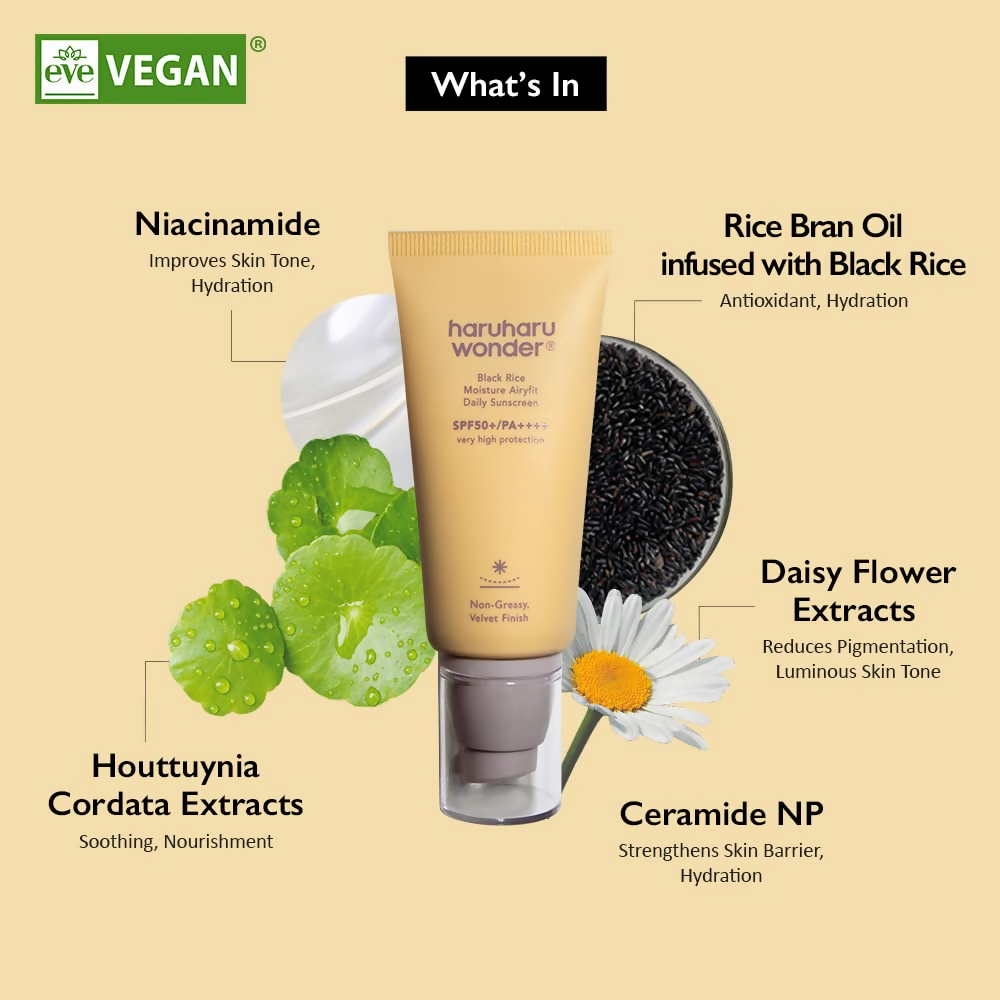 Haruharu Wonder Black Rice Moisture Airyfit Daily Sunscreen | Grocsy