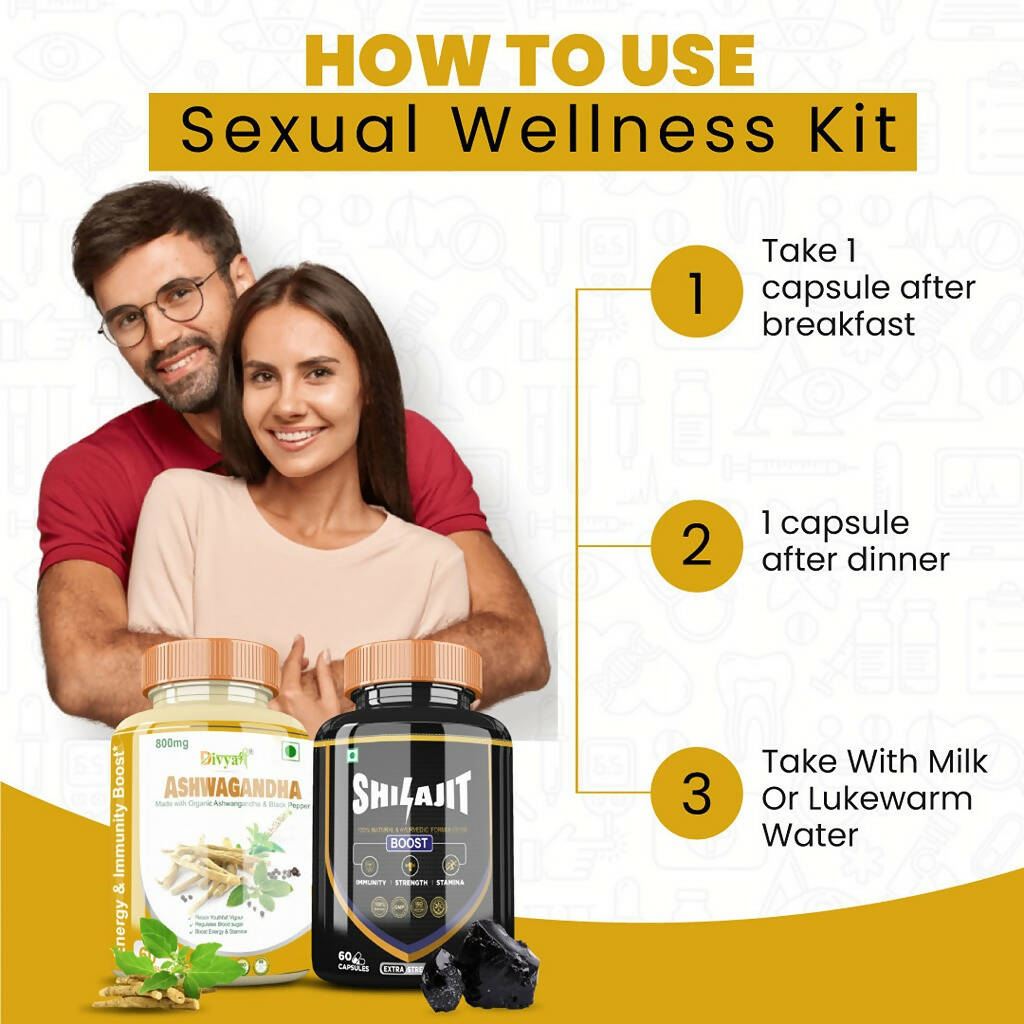 Divya Shree SJ Capsule and Ashwagandha Capsule Combo | Grocsy