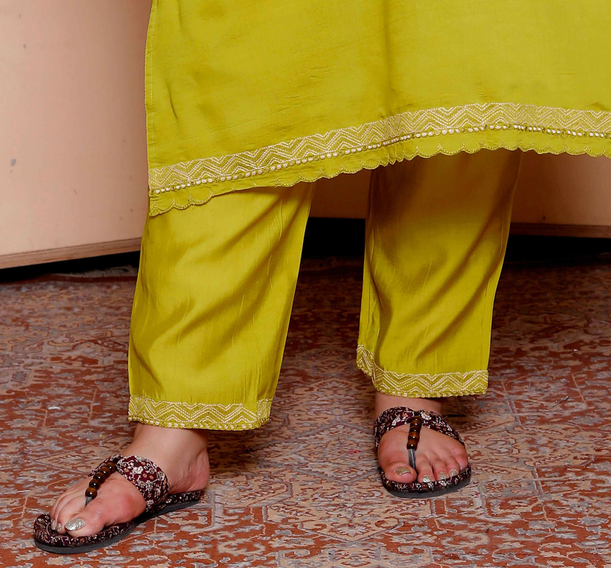 Miravan Womens Plus Size Muslin Yellow Kurta and Palazzo with Dupatta Set | Grocsy