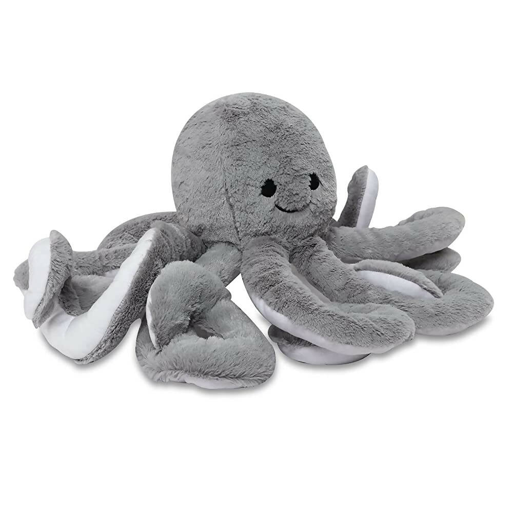 Webby Giant Realistic Stuffed Octopus Animals Soft Plush Toy-Grey | Grocsy