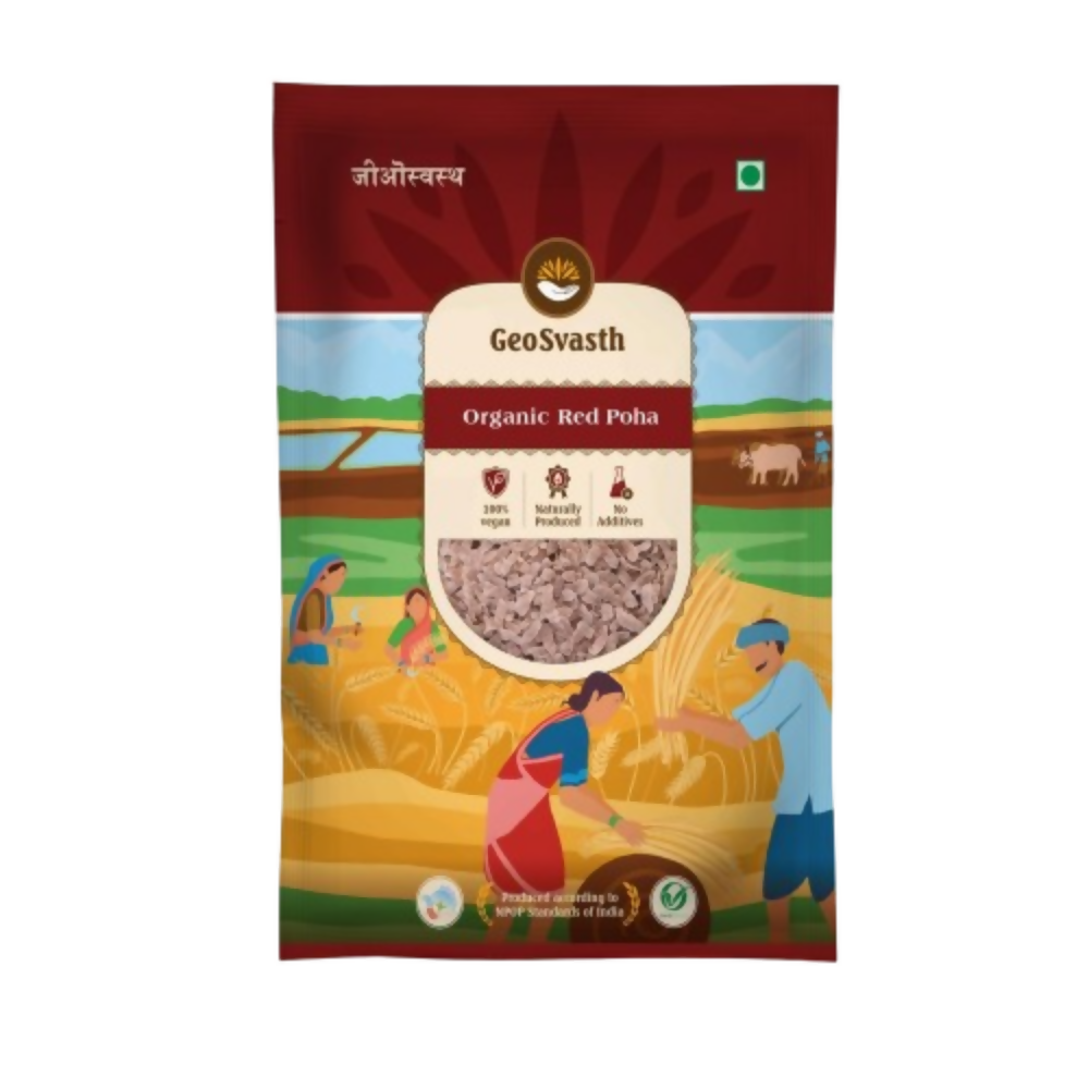 GeoSvasth Organic Red Poha | Grocsy