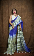 Exclusive Collection Violet Black Beautiful Super Soft Most Comfortable Pure Mul Cotton Saree | Grocsy