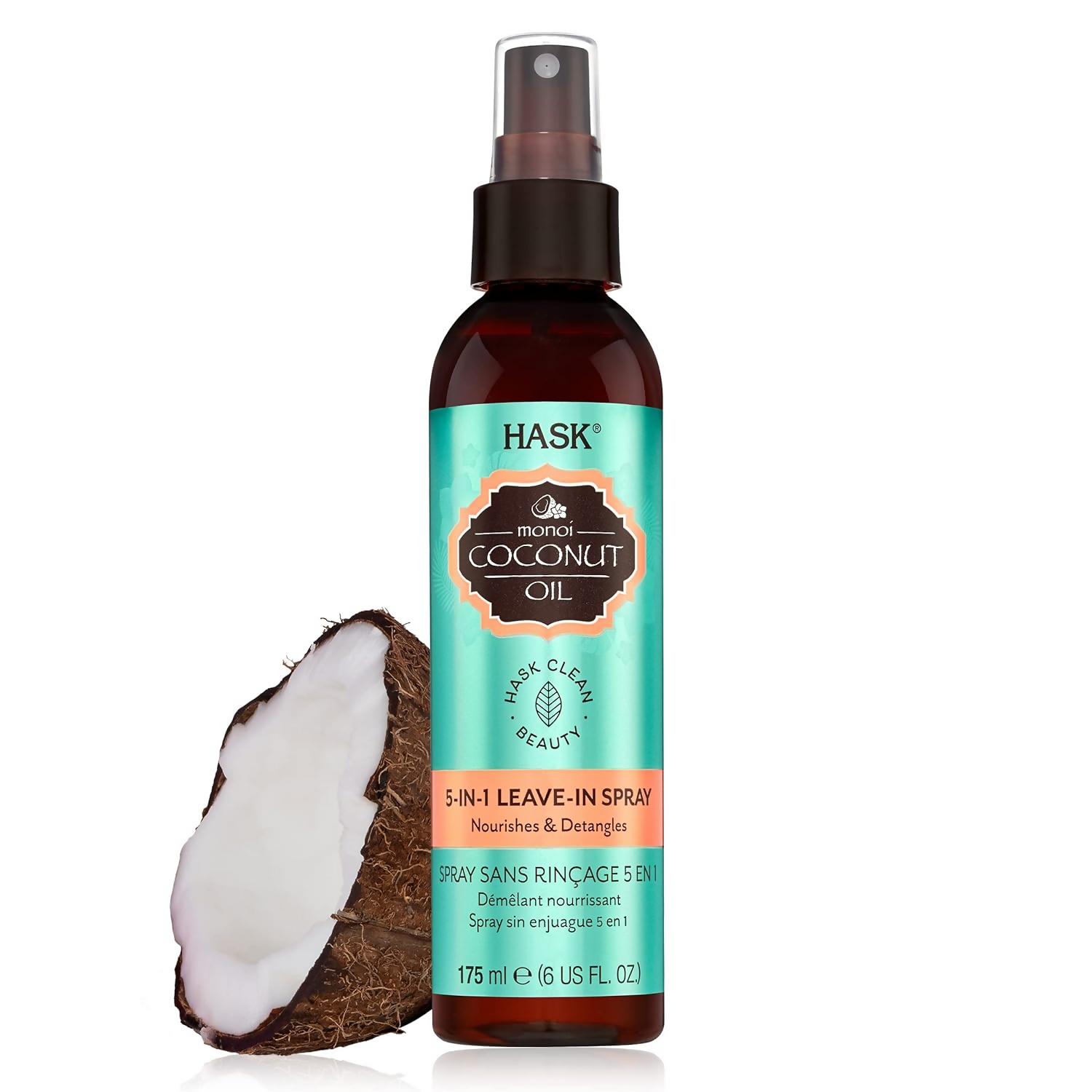 HASK Monoi Coconut Oil Leave-In Hair Spray | Grocsy