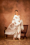 Joban Fashion Off White Pink Hand Block Printed Cotton Suit Set | Grocsy