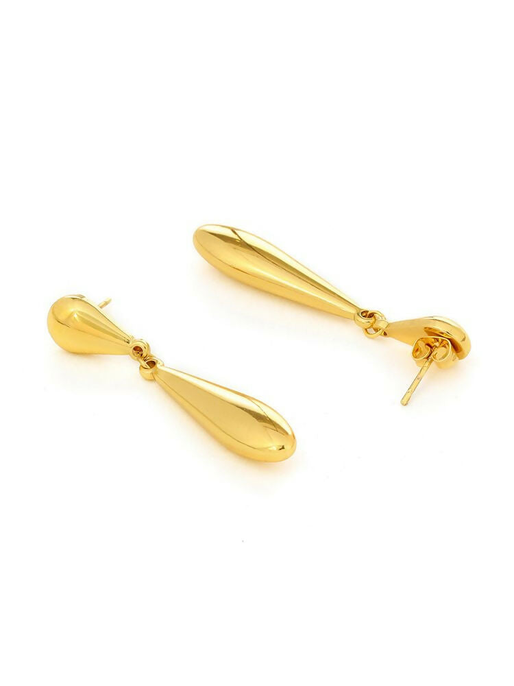 Golden Drop Earrings - Ruby Raang | Grocsy