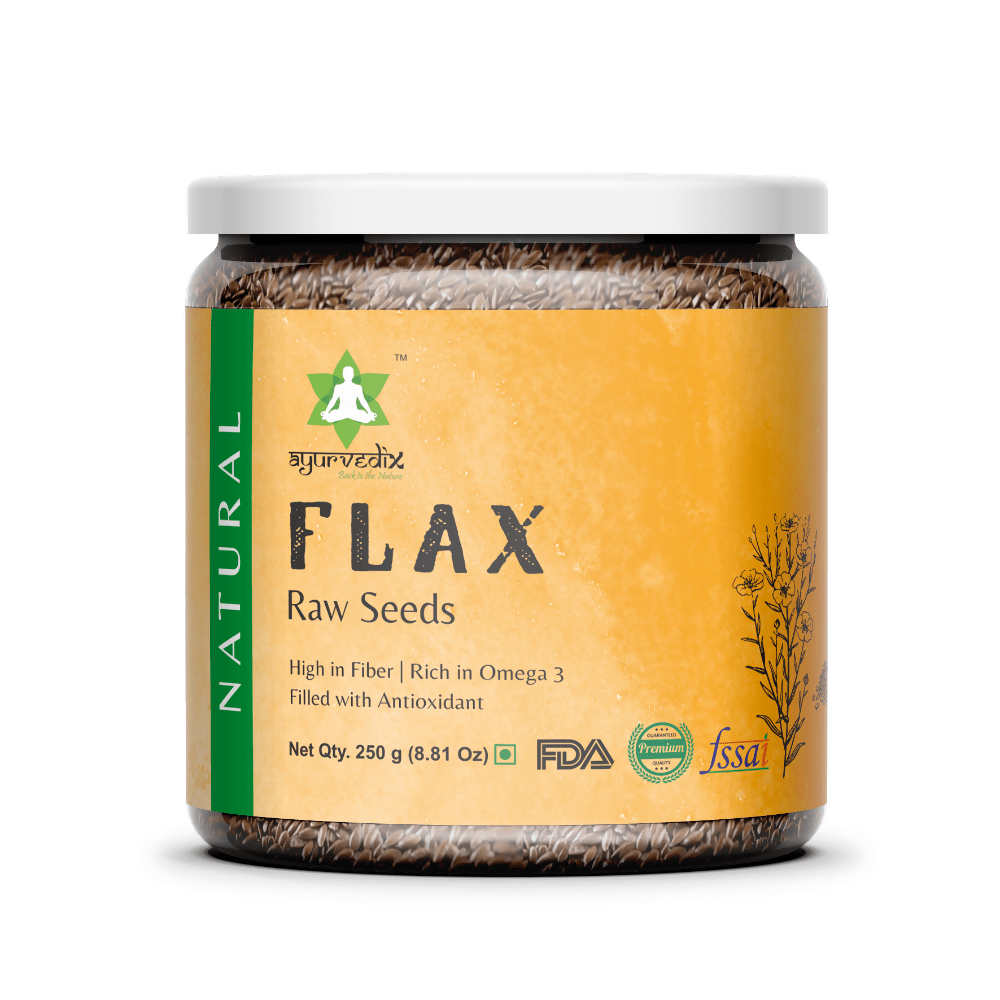 Ayurvedix High-Quality Flax Seeds | Grocsy