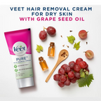 Veet Hair Removal Cream for Women - Dry Skin | Grocsy