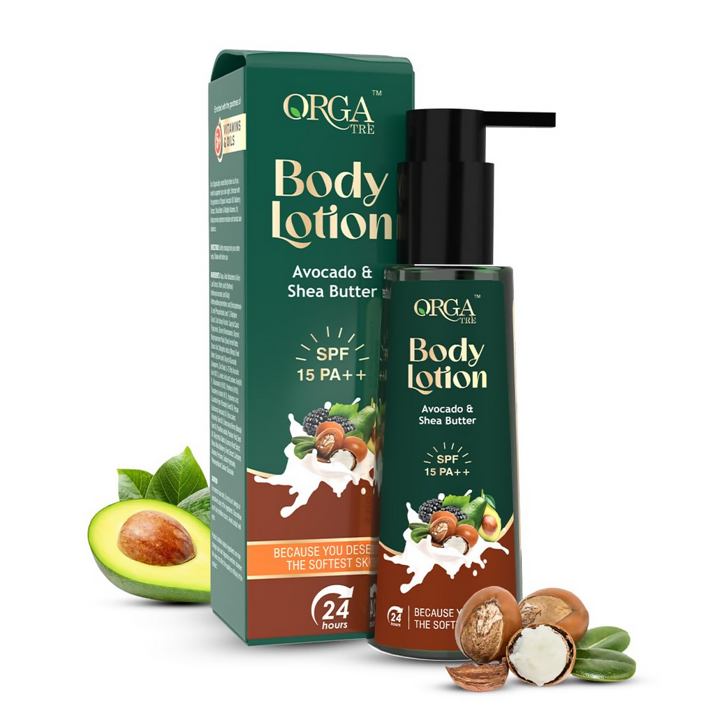 Orgatre Body Lotion Avocado & Shea Butter With SPF 15PA++ | Grocsy
