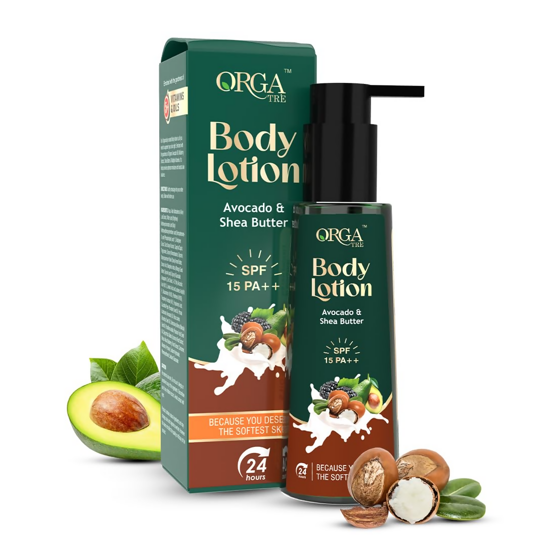 Orgatre Body Lotion Avocado & Shea Butter With SPF 15PA++ | Grocsy