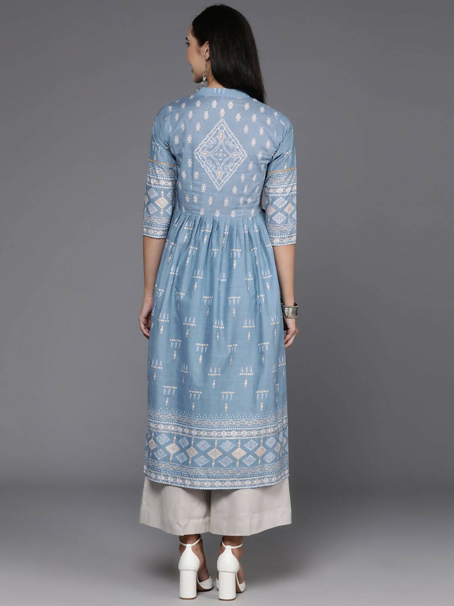 Ahalyaa Women's Traditional wear Kurta - Powder Blue | Grocsy