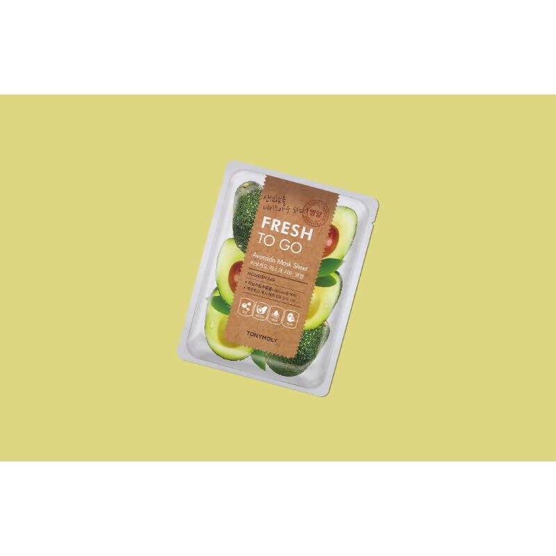 Tonymoly Fresh To Go Avocado Mask Sheet Nourishing - Korean Skincare | Grocsy