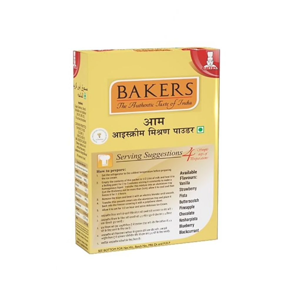 BAKERS Mango Ice Cream Mix Powder | Grocsy
