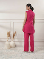 Joban Fashion Women's Fuchsia Cotton Co-Ord Set | Grocsy