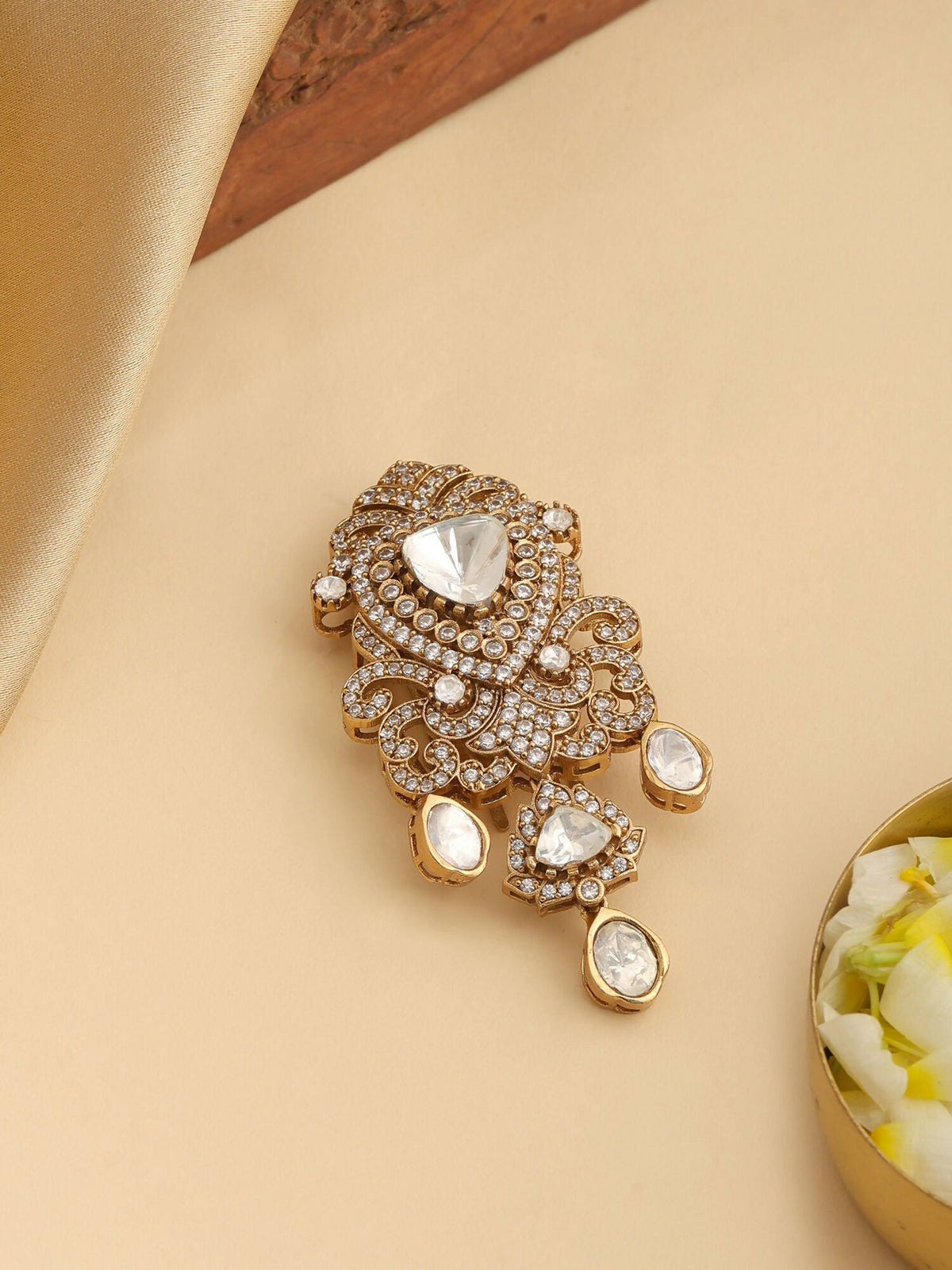 Ruby Raang Shahi Knot Pin | Grocsy
