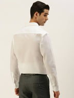 Ramraj Cotton Mens Full Sleeve White Shirt Plus Size - Minister Cotton | Grocsy
