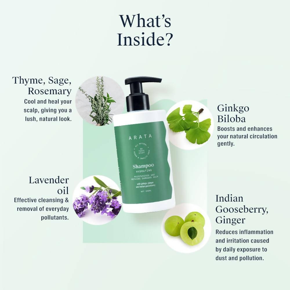Arata Hydrating Shampoo | Grocsy