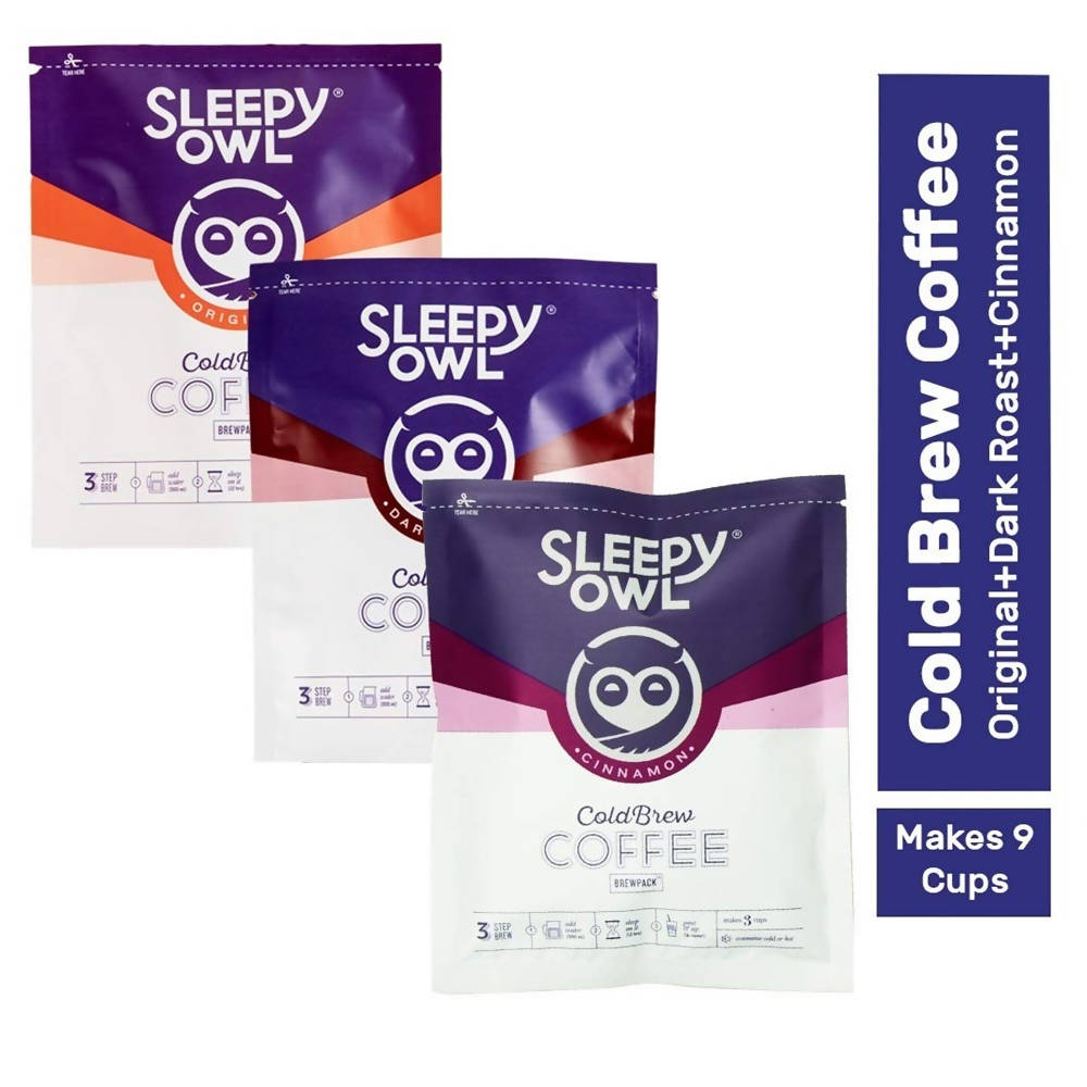 Sleepy Owl Cold Brew Coffee Combo | Grocsy