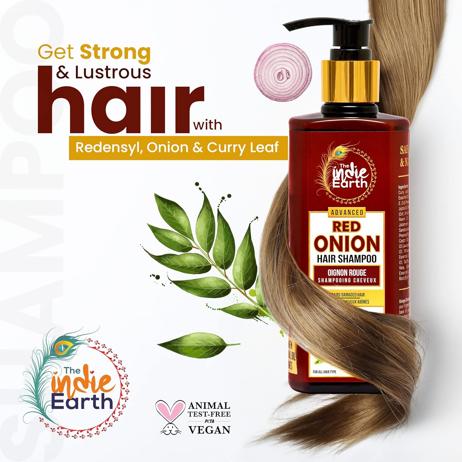 The Indie Earth Advanced Red Onion Hair Care Trio | Grocsy
