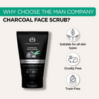 The Man Company Charcoal Tan Removal Face Scrub | Grocsy