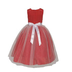 Asmaani Baby Girl's Red fancy Satin Full Length Dress (AS-DRESS-22023) | Grocsy