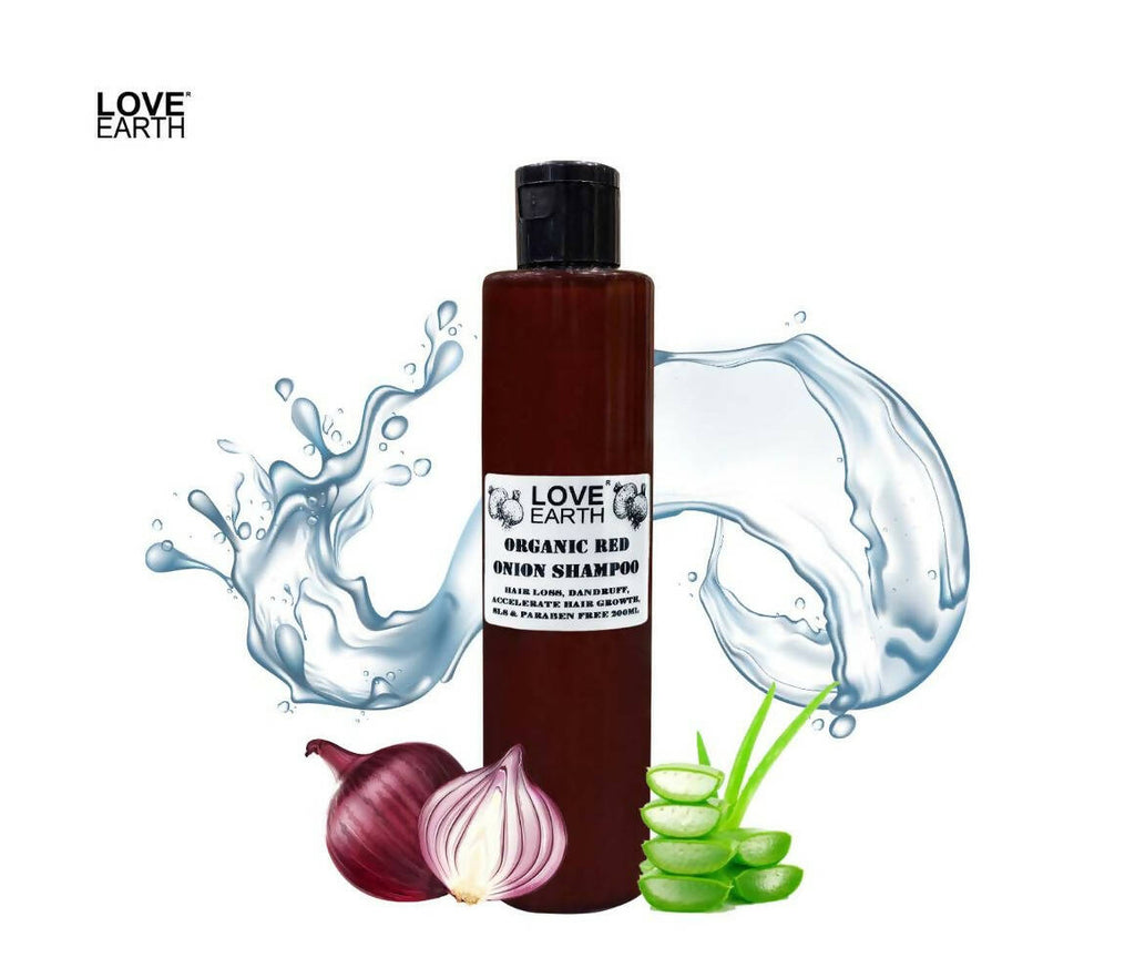 Love Earth Organic Red Onion Shampoo | Grocsy