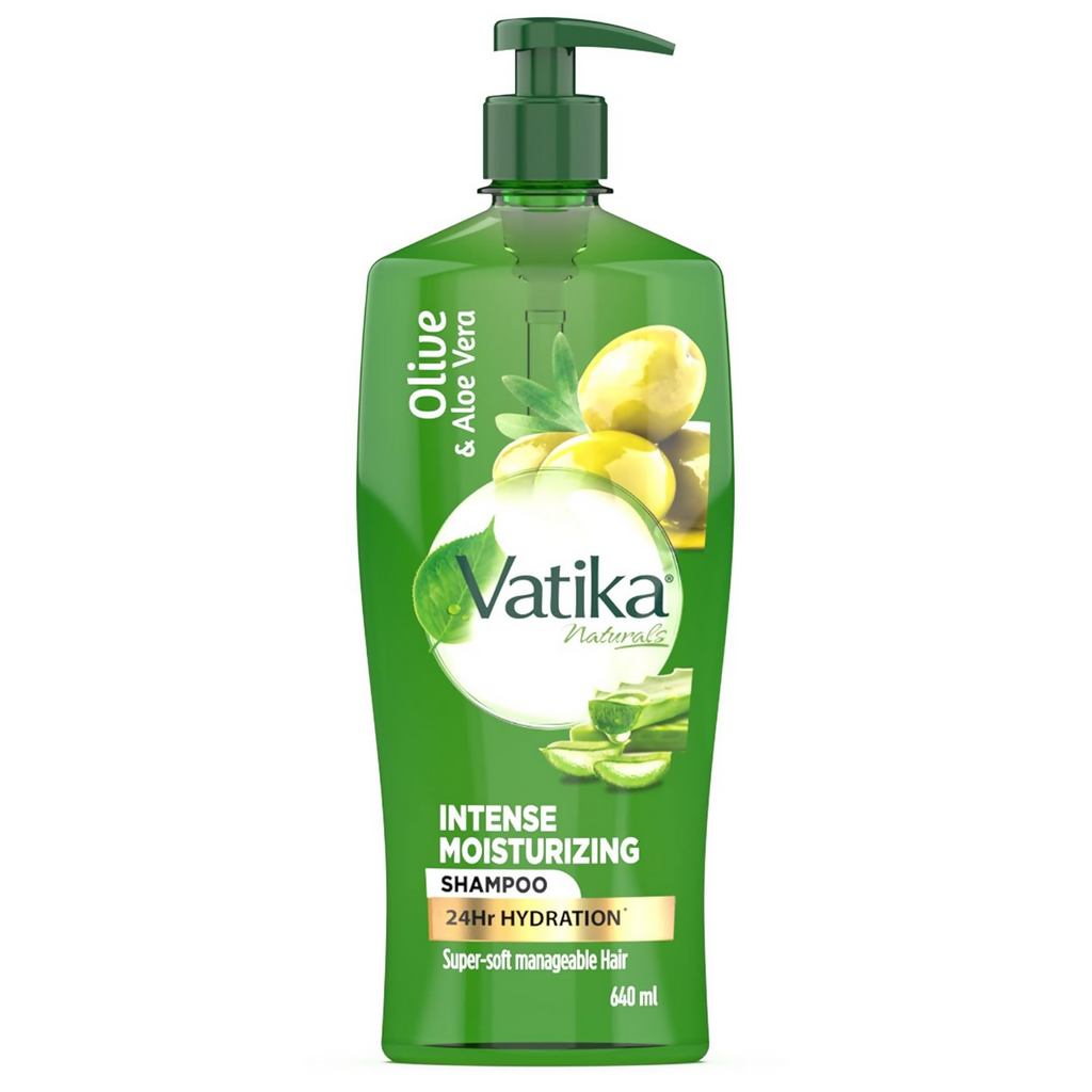 Dabur Vatika Naturals Olive & Aloe Vera Intense Moisturising Shampoo | Grocsy
