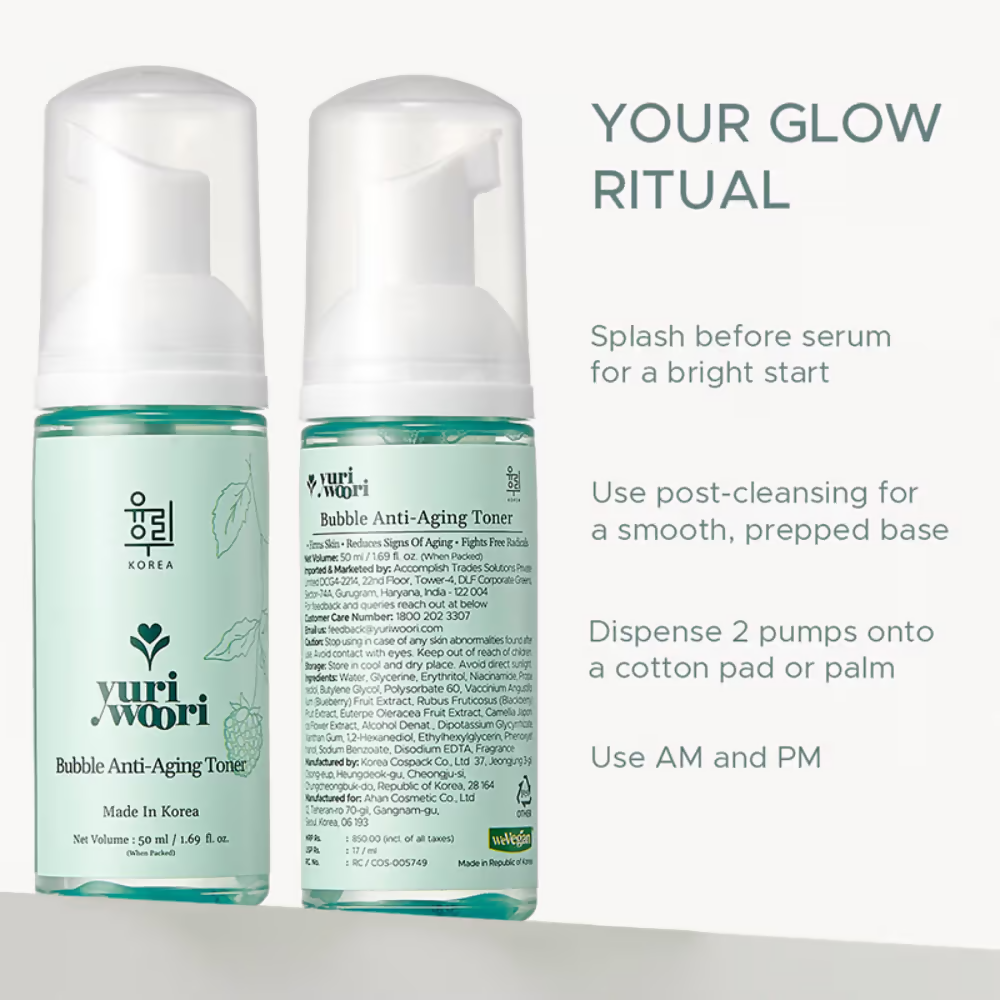 Yuri Woori Bubble Anti-Aging Toner | Grocsy