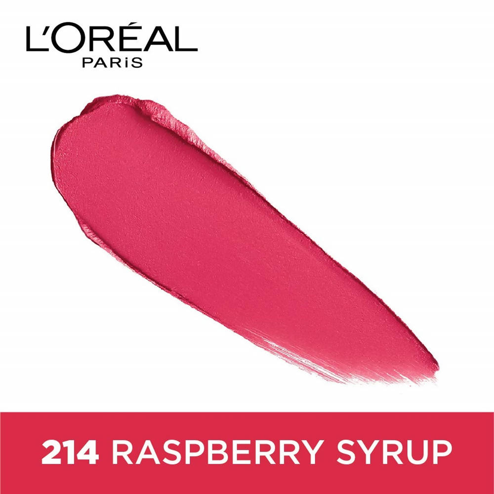 L'Oreal Paris Color Riche Moist Matte Lipstick - 214 Raspberry Syrup | Grocsy