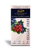 Zevic Belgian Couverture Chocolate with Organic Cranberries and Blueberries | Grocsy