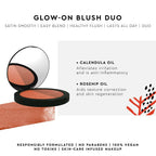 Kiro Glow-On Blush Duo - Perfect Pink & Fresh Grapefruit | Grocsy