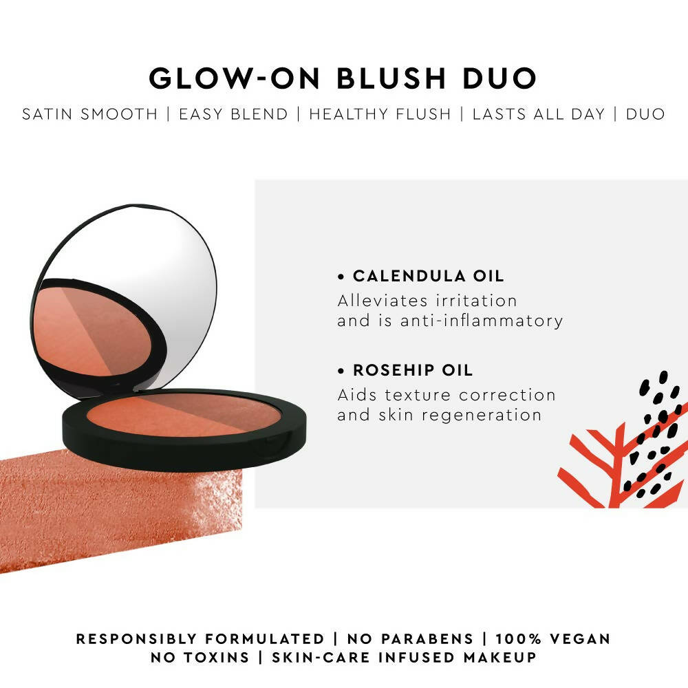 Kiro Glow-On Blush Duo - Perfect Pink & Fresh Grapefruit | Grocsy
