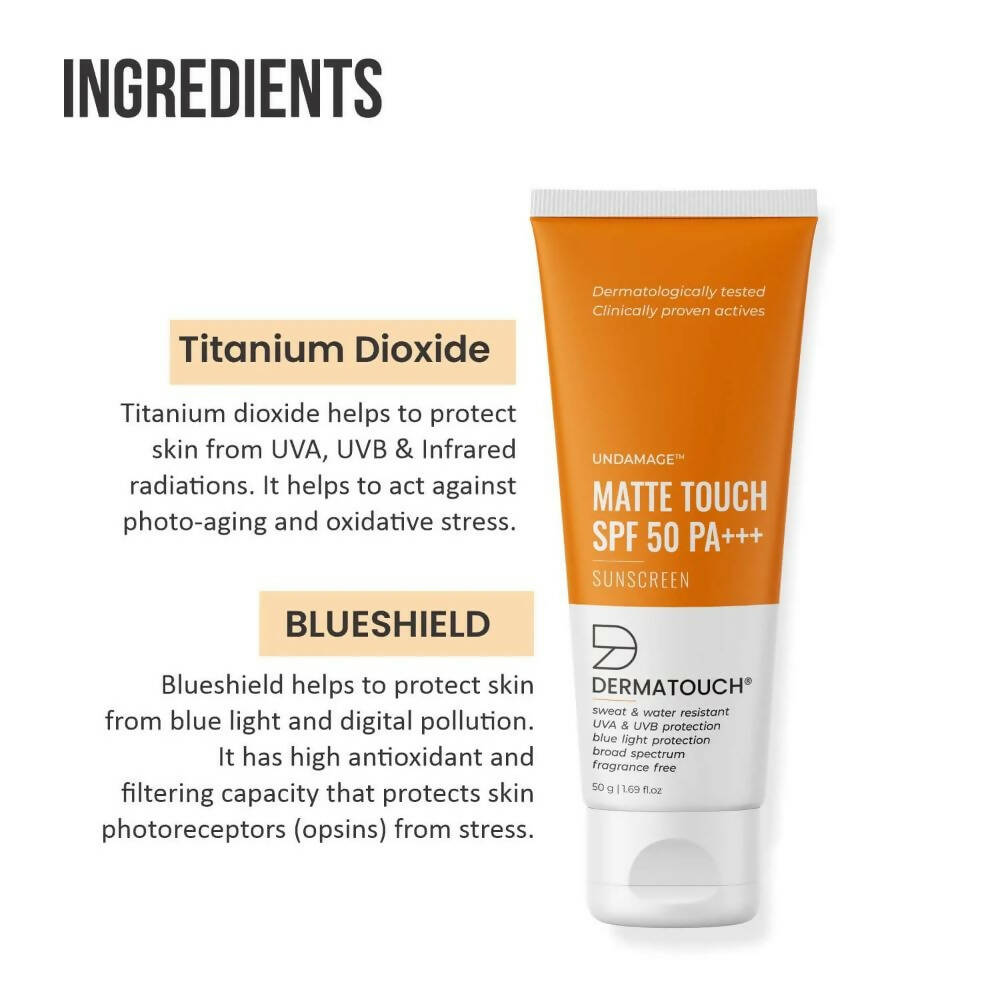 Dermatouch Undamage Matte Touch Sunscreen | Grocsy